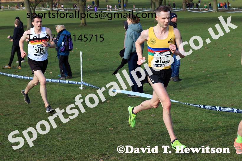 Senior Men, 2024 CAU Inter Counties Cross Country Champs., Wollaton Park, Nottingham. Photo: David T. Hewitson/Sports for All Pics